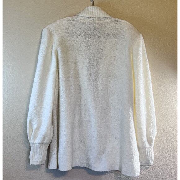 Vintage Side Effects Small Chunky Over-Sized Double Breasted Collared Cardigan - Picture 6 of 7